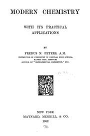 Cover of Modern chemistry by Fredus Nelson Peters