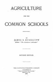 Front cover of Agriculture for the common schools by James Benjamin Hunnicutt