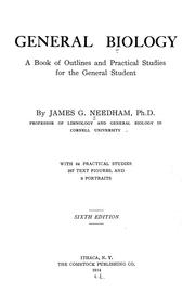 Cover of General biology by Needham, James G.