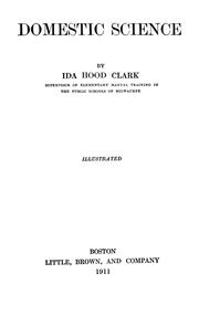 Front cover of Domestic science by Ida Hood Clark