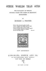Front cover of Other worlds than ours by Richard A. Proctor