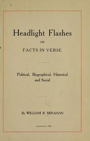 Front cover of Headlight flashes, or, Facts in verse by William B. Minahan