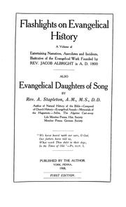 Cover of Flashlights on evangelical history by A. Stapleton