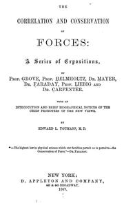 Cover of The correlation and conservation of forces by Edward Livingston Youmans