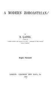 Front cover of A modern Zoroastrian by S. Laing