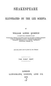 Front cover of Shakespeare illustrated by the lex scripta by William Lowes Rushton