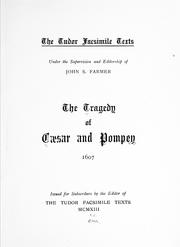 Cover of The tragedy of Cæsar and Pompey. 1607 by Unknown