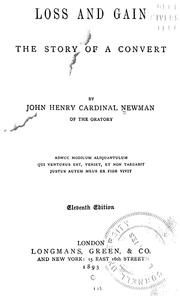 Front cover of Loss and Gain by John Henry Newman