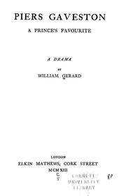 Cover of Piers Gaveston by William Gerard