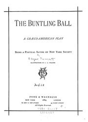 Cover of The Buntling ball by Edgar Fawcett