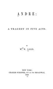 Cover of André by William Wilberface Lord