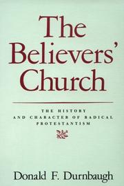 Front cover of The believers' church by Donald F. Durnbaugh