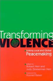 Cover of Transforming violence by Robert Herr