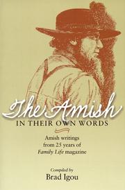 Front cover of The Amish in Their Own Words by Brad Igou
