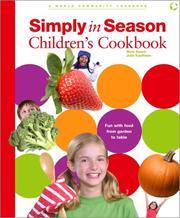 Front cover of Simply in season children's cookbook by Mark Beach