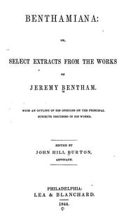 Cover of Benthamiana by Jeremy Bentham
