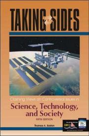 Front cover of Taking Sides: Clashing Views on Controversial Issues in Science, Technology, and Society (Taking Sides: Clashing Views on Controversial Issues in Science, Technology and Society) by Thomas A. Easton