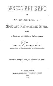 Cover of Seneca and Kant by William Taylor Jackson