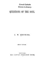 Cover of Questions of the soul by Isaac Thomas Hecker