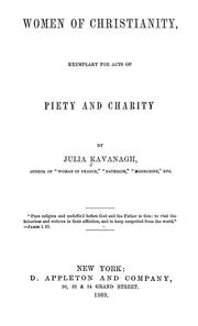 Front cover of Women of Christianity by Julia Kavanagh