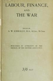 Cover of Labour, finance, and the war by Adam Willis Kirkaldy