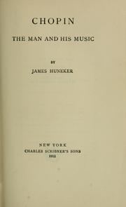 Front cover of Chopin by James Huneker
