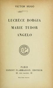 Cover of Lucrèce Borgia by Victor Hugo