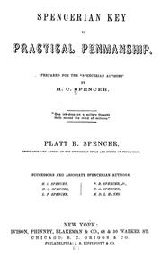 Front cover of Spencerian key to practical penmanship by H. C. Spencer