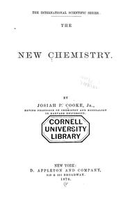 Front cover of The new chemistry by Cooke, Josiah Parsons