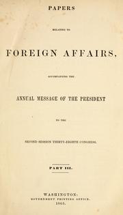 Front cover of Papers relating to foreign affairs by United States. Department of State.