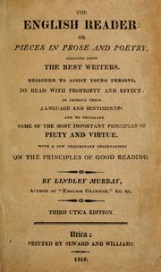 Cover of The English reader by Lindley Murray