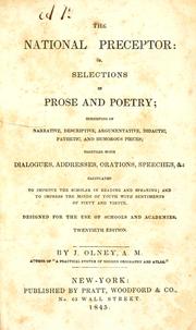 Cover of The national preceptor by J. Olney