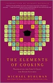 Front cover of The elements of cooking by Michael Ruhlman