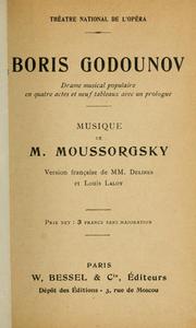 Front cover of Boris Godounov by Modest Petrovich Mussorgsky