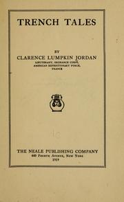 Front cover of Trench tales by Clarence Lumpkin Jordan