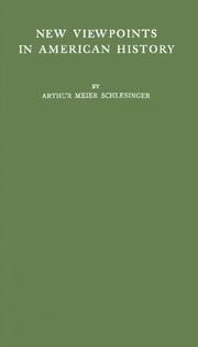 Front cover of New viewpoints in American history by Arthur M. Schlesinger