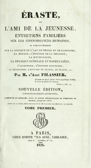 Front cover of Éraste, ou, L'ami de la Jeunesse by Jean Jacques Fillassier