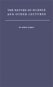 Front cover of The nature of science, and other lectures by Edwin Powell Hubble