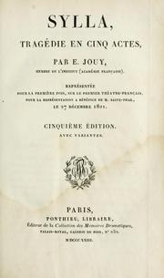 Cover of Sylla by Victor-Joseph Étienne de Jouy
