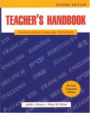 Cover of Teacher's handbook by Judith L. Shrum