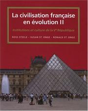 Front cover of La civilisation française en évolution by Ross Steele