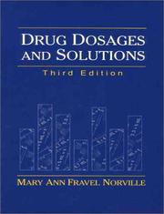 Cover of Drug dosages and solutions by Mary Ann Fravel Norville