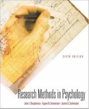 Cover of Research methods in psychology by John J. Shaughnessy