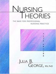 Front cover of Nursing Theories by Julia B. George