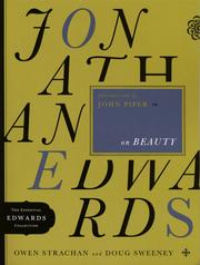 Front cover of Jonathan Edwards on beauty by Owen Strachan