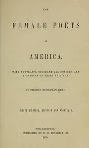 Front cover of The female poets of America by Thomas Buchanan Read