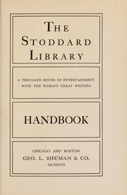 Cover of The Stoddard library by John L. Stoddard