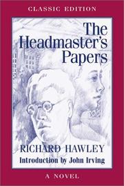 Front cover of The headmaster's papers by Richard A. Hawley