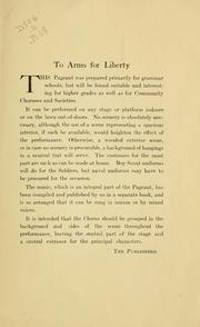 Front cover of To arms for liberty by Bryce, Catherine T.