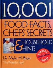 Cover of 10,001 food facts, chefs' secrets & household hints by Myles Bader